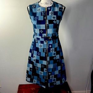 Louis Vuitton Demin Monogram Check Dress